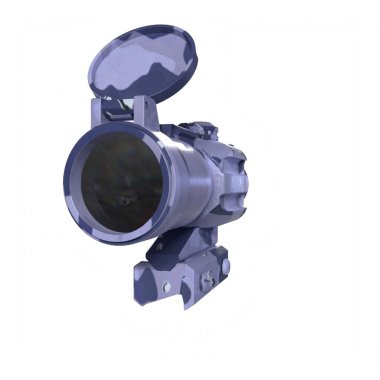 Rifle scope isolated on background