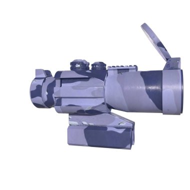Rifle scope isolated on background