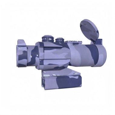 Rifle scope isolated on background