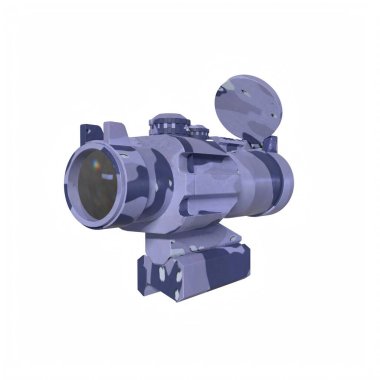 Rifle scope isolated on background
