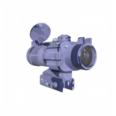 Rifle scope isolated on background