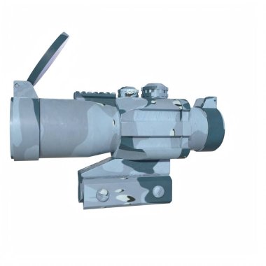 Rifle scope isolated on background