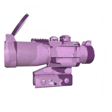 Rifle scope isolated on background