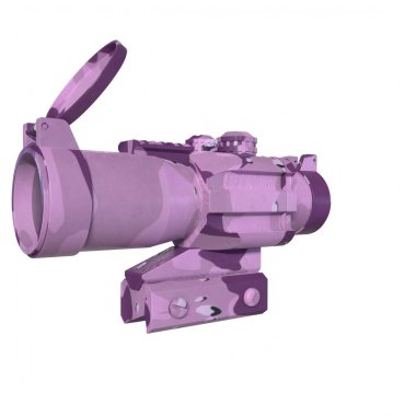 Rifle scope isolated on background