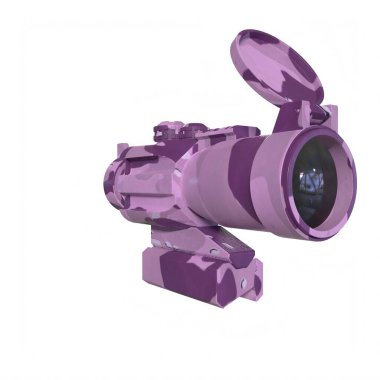 Rifle scope isolated on background