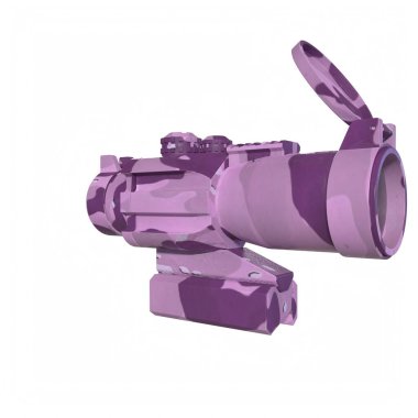 Rifle scope isolated on background