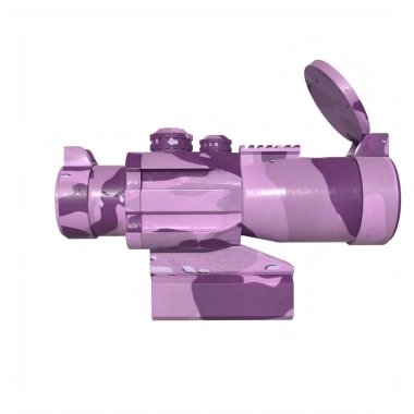 Rifle scope isolated on background