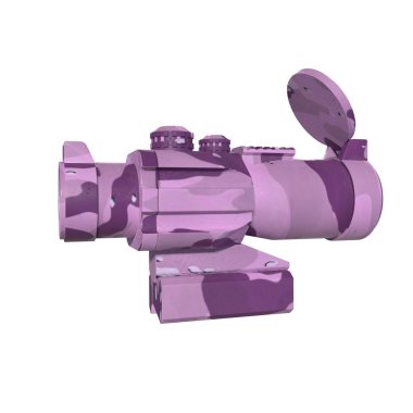 Rifle scope isolated on background