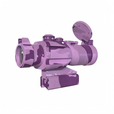 Rifle scope isolated on background