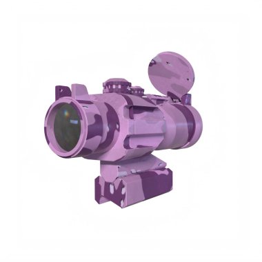 Rifle scope isolated on background