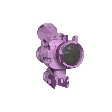 Rifle scope isolated on background