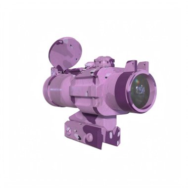 Rifle scope isolated on background