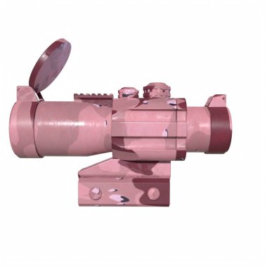 Rifle scope isolated on background