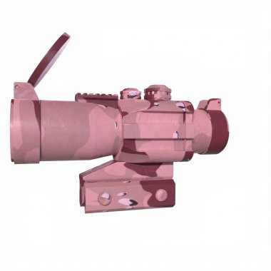 Rifle scope isolated on background