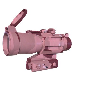Rifle scope isolated on background