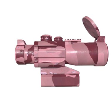 Rifle scope isolated on background
