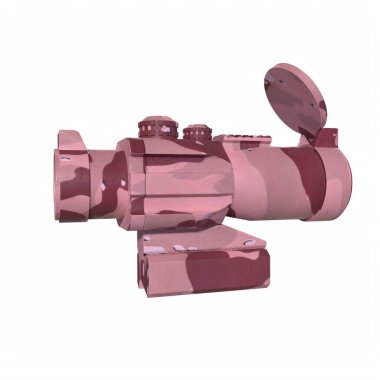 Rifle scope isolated on background
