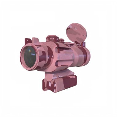 Rifle scope isolated on background