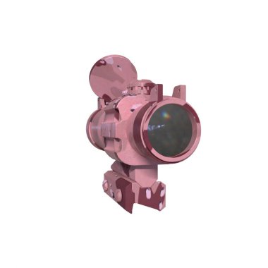 Rifle scope isolated on background
