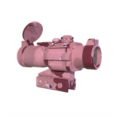 Rifle scope isolated on background