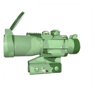 Rifle scope isolated on background