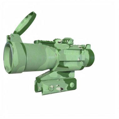 Rifle scope isolated on background