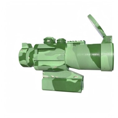 Rifle scope isolated on background