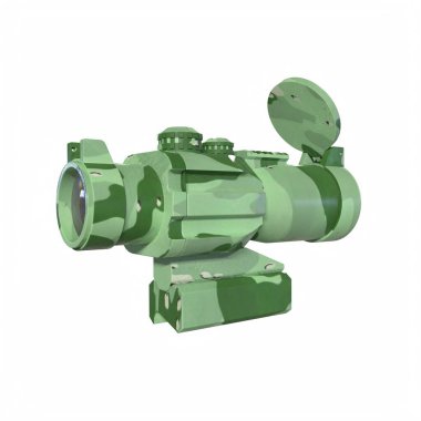 Rifle scope isolated on background