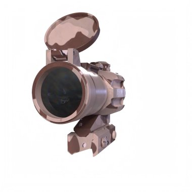 Rifle scope isolated on background