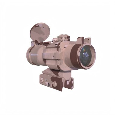 Rifle scope isolated on background