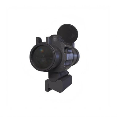 Rifle scope isolated on background