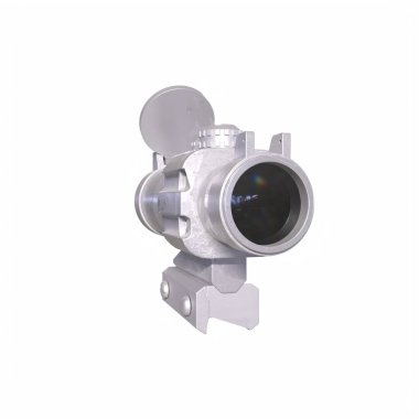 Rifle scope isolated on background