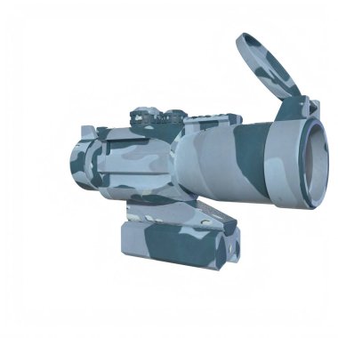 Rifle scope isolated on background
