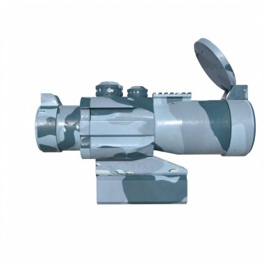 Rifle scope isolated on background
