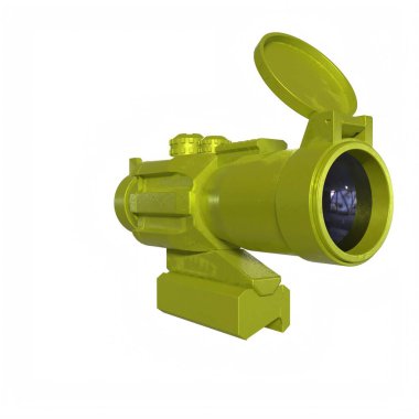 Rifle scope isolated on background