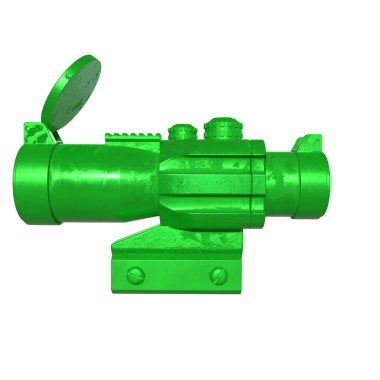 Rifle scope isolated on background