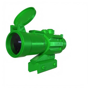 Rifle scope isolated on background