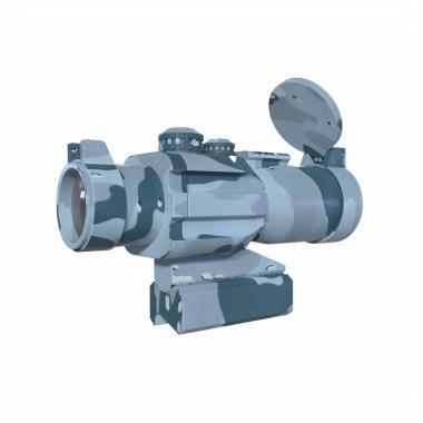 Rifle scope isolated on background