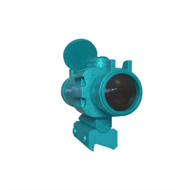 Rifle scope isolated on background