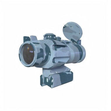 Rifle scope isolated on background