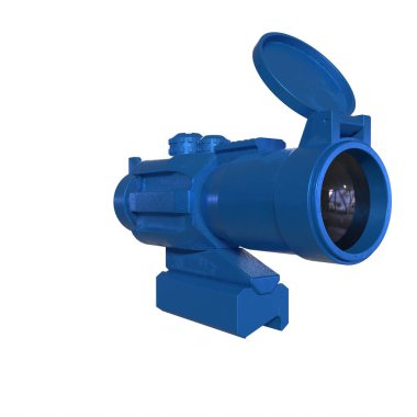 Rifle scope isolated on background