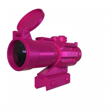 Rifle scope isolated on background