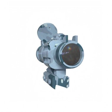 Rifle scope isolated on background
