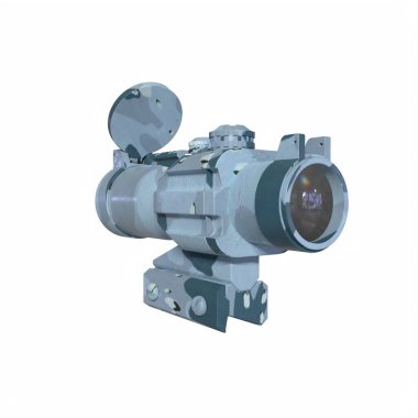 Rifle scope isolated on background
