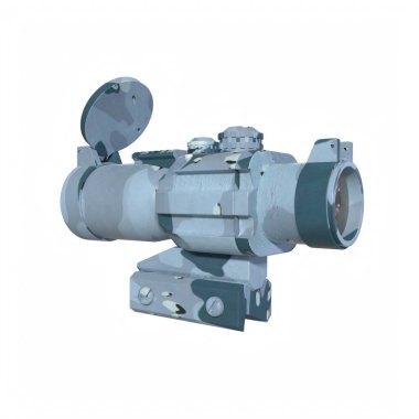 Rifle scope isolated on background