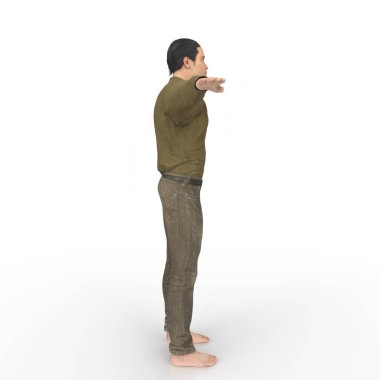 Man isolated on background