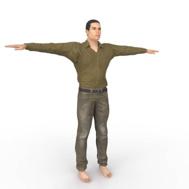 Man isolated on background