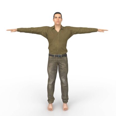 Man isolated on background