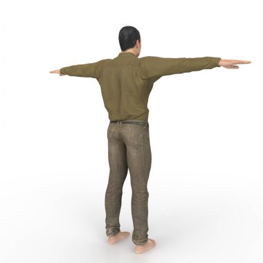 Man isolated on background