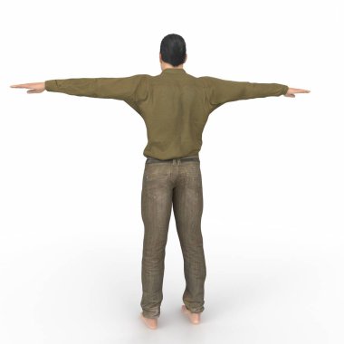 Man isolated on background